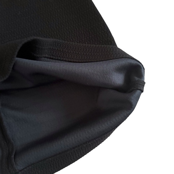 Ann Taylor A line Black mini Skirt textured size 6 office siren corpcore 959 - Picture 4 of 11